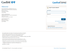 Tablet Screenshot of carefirst.secure-enroll.com